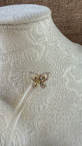 Gold plated butterfly earrings